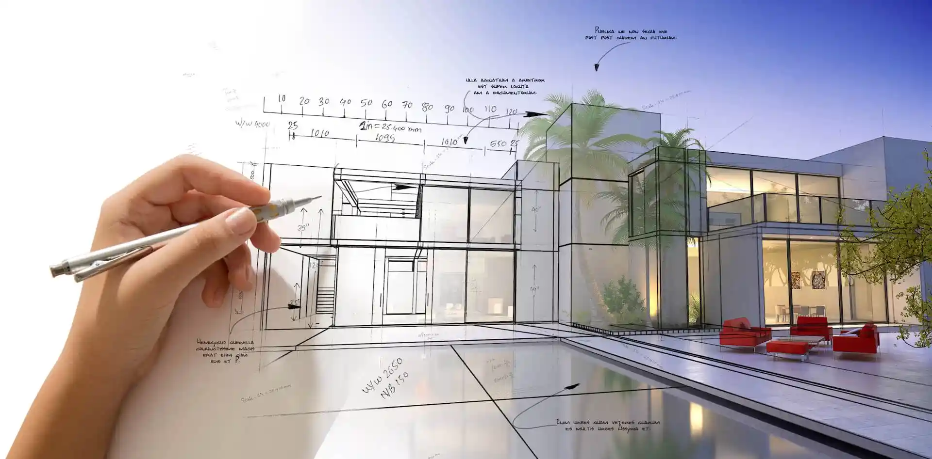 Architectural 3D CAD modeling conversion display
